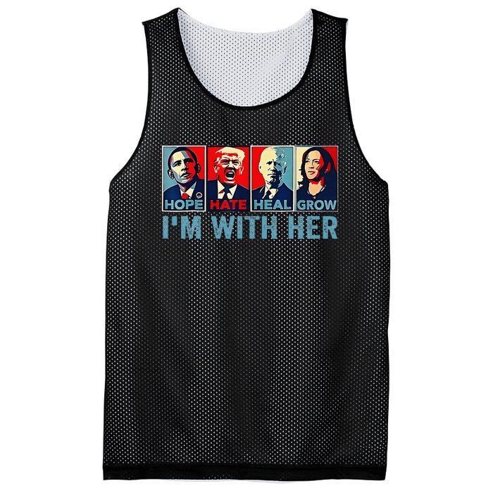 Harris 2024 IM With Her Kamala Harris Vote President Mesh Reversible Basketball Jersey Tank