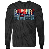 Harris 2024 IM With Her Kamala Harris Vote President Tie-Dye Long Sleeve Shirt