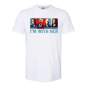 Harris 2024 IM With Her Kamala Harris Vote President Softstyle CVC T-Shirt