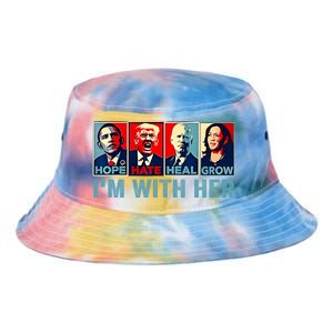 Harris 2024 IM With Her Kamala Harris Vote President Tie Dye Newport Bucket Hat