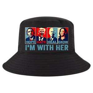 Harris 2024 IM With Her Kamala Harris Vote President Cool Comfort Performance Bucket Hat