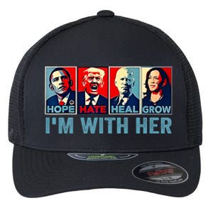 Harris 2024 IM With Her Kamala Harris Vote President Flexfit Unipanel Trucker Cap