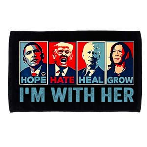 Harris 2024 IM With Her Kamala Harris Vote President Microfiber Hand Towel