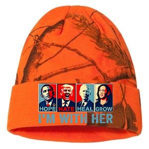 Harris 2024 IM With Her Kamala Harris Vote President Kati Licensed 12" Camo Beanie