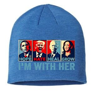 Harris 2024 IM With Her Kamala Harris Vote President Sustainable Beanie