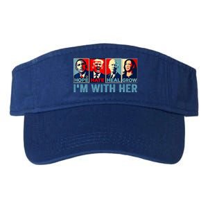 Harris 2024 IM With Her Kamala Harris Vote President Valucap Bio-Washed Visor