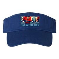 Harris 2024 IM With Her Kamala Harris Vote President Valucap Bio-Washed Visor