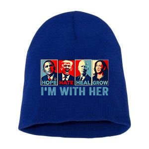 Harris 2024 IM With Her Kamala Harris Vote President Short Acrylic Beanie