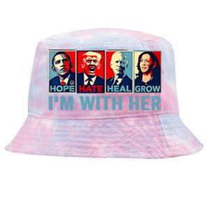 Harris 2024 IM With Her Kamala Harris Vote President Tie-Dyed Bucket Hat