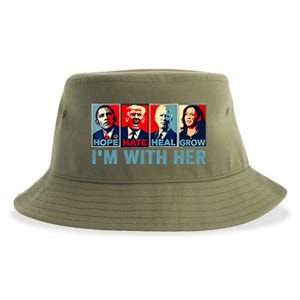 Harris 2024 IM With Her Kamala Harris Vote President Sustainable Bucket Hat