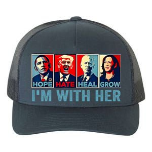 Harris 2024 IM With Her Kamala Harris Vote President Yupoong Adult 5-Panel Trucker Hat