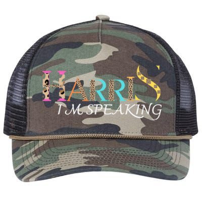 Harris 2024 I M Speaking Gift Retro Rope Trucker Hat Cap