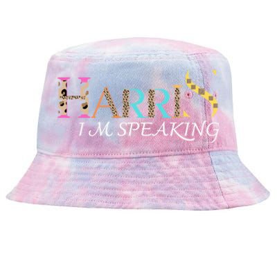 Harris 2024 I M Speaking Gift Tie-Dyed Bucket Hat