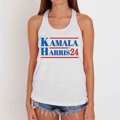 Harris 2024 Kamala Harris 2024 Elections American Flag Women's Knotted Racerback Tank