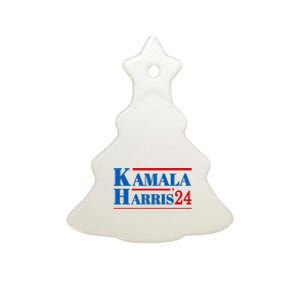 Harris 2024 Kamala Harris 2024 Elections American Flag Ceramic Tree Ornament