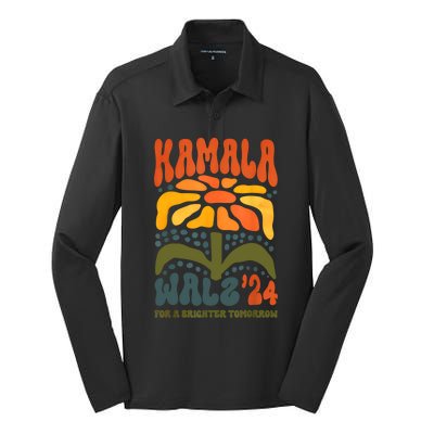 Harriswaltz 2024 Kamalaharris Timwaltz 2024 Silk Touch Performance Long Sleeve Polo