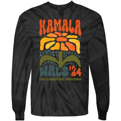 Harriswaltz 2024 Kamalaharris Timwaltz 2024 Tie-Dye Long Sleeve Shirt