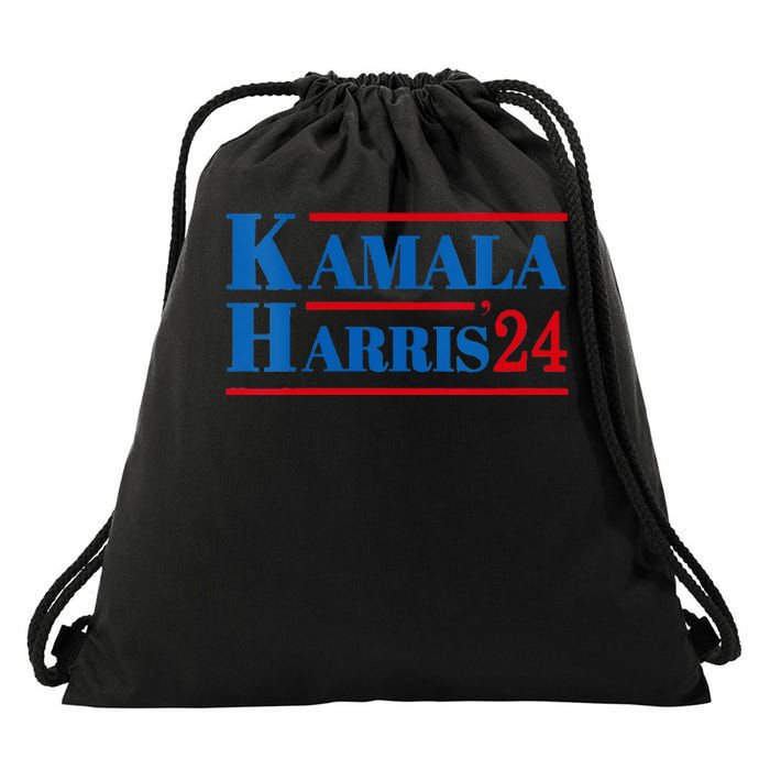 Harris 2024 Kamala Harris 2024 Elections American Flag Drawstring Bag