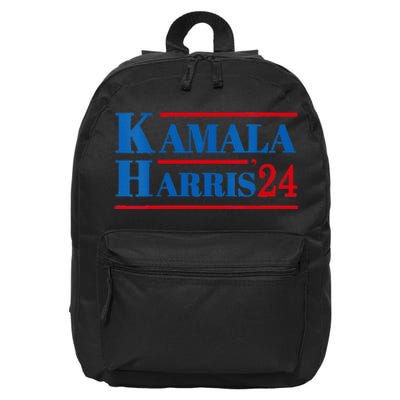 Harris 2024 Kamala Harris 2024 Elections American Flag 16 in Basic Backpack