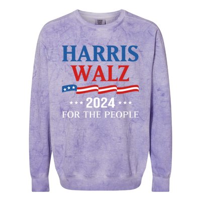 Harriswaltz 2024 Kamalaharris Timwaltz 2024 Colorblast Crewneck Sweatshirt