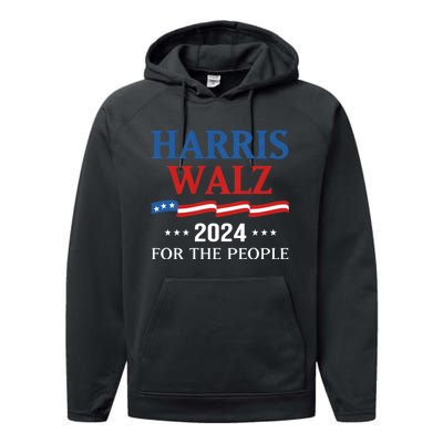 Harriswaltz 2024 Kamalaharris Timwaltz 2024 Performance Fleece Hoodie