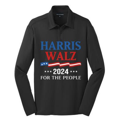 Harriswaltz 2024 Kamalaharris Timwaltz 2024 Silk Touch Performance Long Sleeve Polo