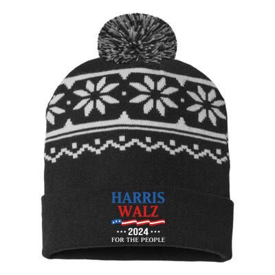 Harriswaltz 2024 Kamalaharris Timwaltz 2024 USA-Made Snowflake Beanie