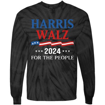 Harriswaltz 2024 Kamalaharris Timwaltz 2024 Tie-Dye Long Sleeve Shirt