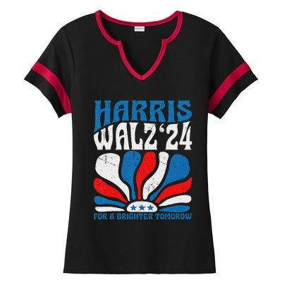 Harriswaltz 2024 Kamalaharris Timwaltz 2024 Ladies Halftime Notch Neck Tee