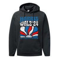 Harriswaltz 2024 Kamalaharris Timwaltz 2024 Performance Fleece Hoodie