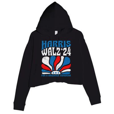 Harriswaltz 2024 Kamalaharris Timwaltz 2024 Crop Fleece Hoodie