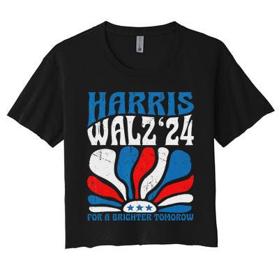 Harriswaltz 2024 Kamalaharris Timwaltz 2024 Women's Crop Top Tee