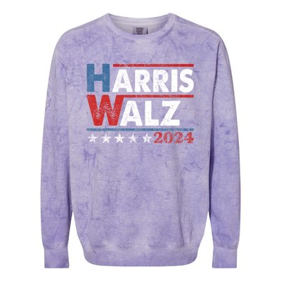 Harriswaltz 2024 Kamalaharris Timwaltz 2024 Colorblast Crewneck Sweatshirt