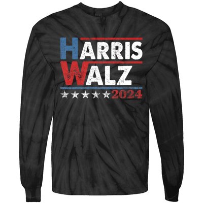 Harriswaltz 2024 Kamalaharris Timwaltz 2024 Tie-Dye Long Sleeve Shirt