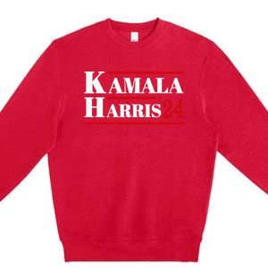 Harris 2024 Kamala Harris 2024 Elections American Flag Premium Crewneck Sweatshirt