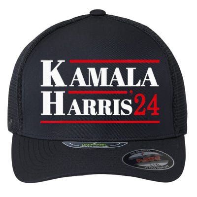 Harris 2024 Kamala Harris 2024 Elections American Flag Flexfit Unipanel Trucker Cap