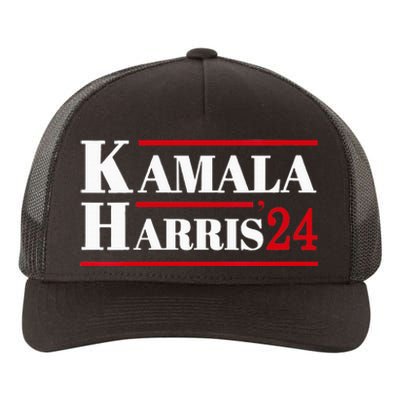 Harris 2024 Kamala Harris 2024 Elections American Flag Yupoong Adult 5-Panel Trucker Hat