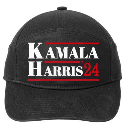 Harris 2024 Kamala Harris 2024 Elections American Flag 7-Panel Snapback Hat