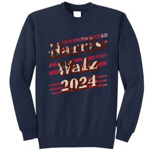 Harriswalz 2024 Kamala Harris And Tim Walz Supporters Tall Sweatshirt