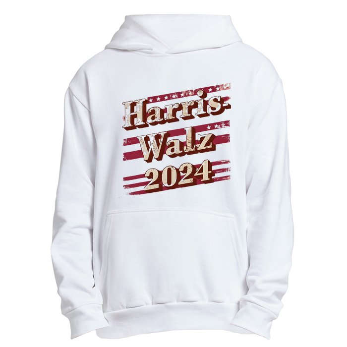 Harriswalz 2024 Kamala Harris And Tim Walz Supporters Urban Pullover Hoodie