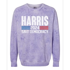 Harris 2024 Kamala Harris 24 For The People I Am Speaking Cute Gift Colorblast Crewneck Sweatshirt