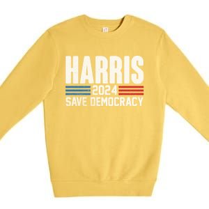 Harris 2024 Kamala Harris 24 For The People I Am Speaking Cute Gift Premium Crewneck Sweatshirt