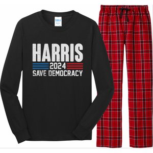 Harris 2024 Kamala Harris 24 For The People I Am Speaking Cute Gift Long Sleeve Pajama Set