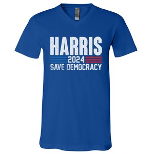 Harris 2024 Kamala Harris 24 For The People I Am Speaking Cute Gift V-Neck T-Shirt