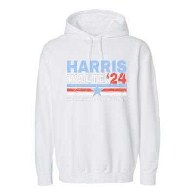 Harriswaltz 2024 Kamalaharris Timwaltz 2024 Gift Garment-Dyed Fleece Hoodie