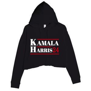 Harris 2024 Kamala Harris 2024 Elections American Flag Crop Fleece Hoodie