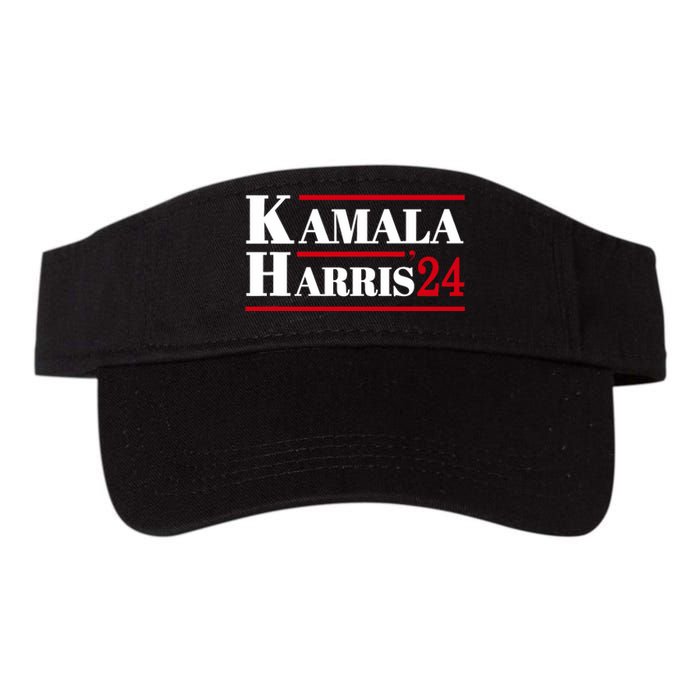 Harris 2024 Kamala Harris 2024 Elections American Flag Valucap Bio-Washed Visor