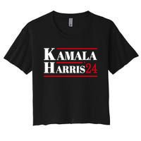 Harris 2024 Kamala Harris 2024 Elections American Flag Women's Crop Top Tee