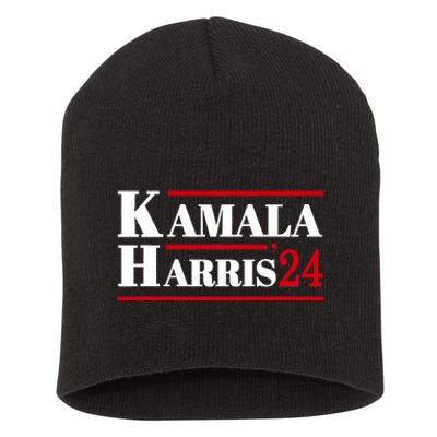 Harris 2024 Kamala Harris 2024 Elections American Flag Short Acrylic Beanie