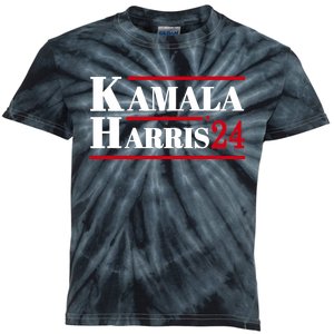 Harris 2024 Kamala Harris 2024 Elections American Flag Kids Tie-Dye T-Shirt